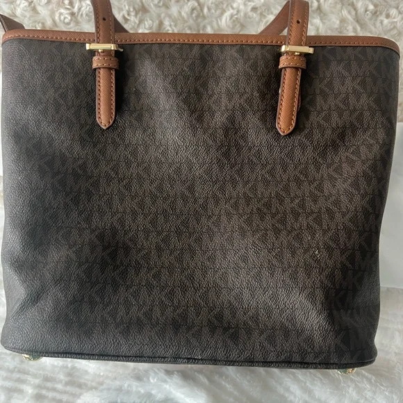Michael Kors brown signature Jet set tote - Picture 3 of 4